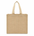 Large Jute Tote Natural Handles