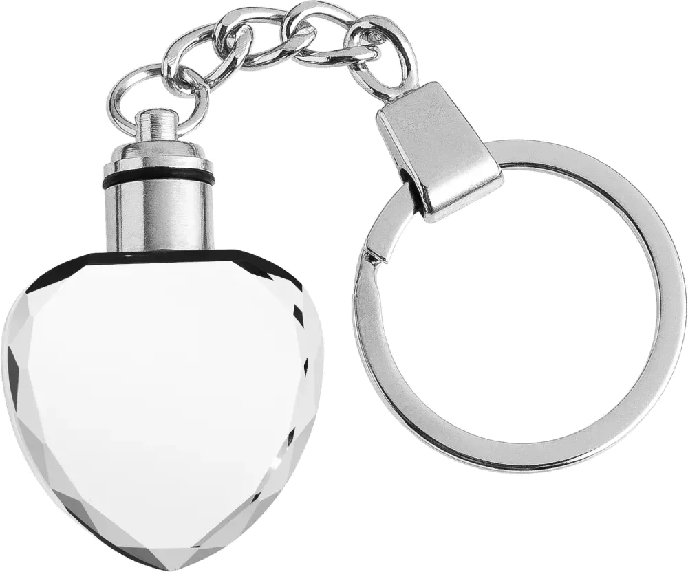 Light-Up Heart Keepsake Keychain
