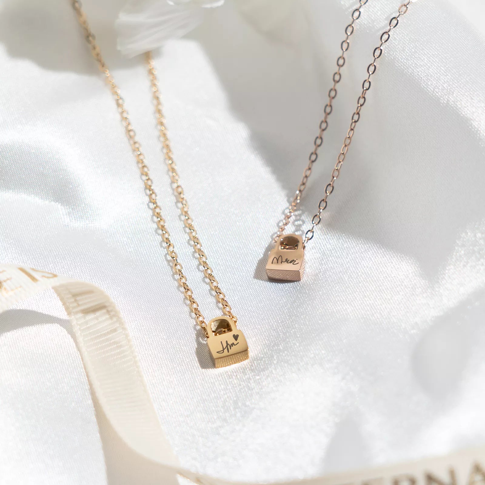 Custom Lock Pendant Necklace