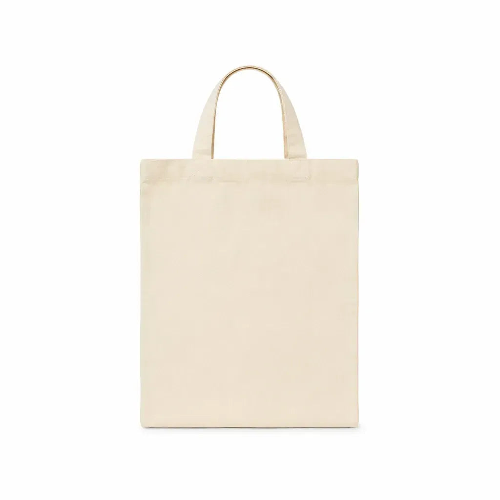 Mini Canvas Tote Cream Handles