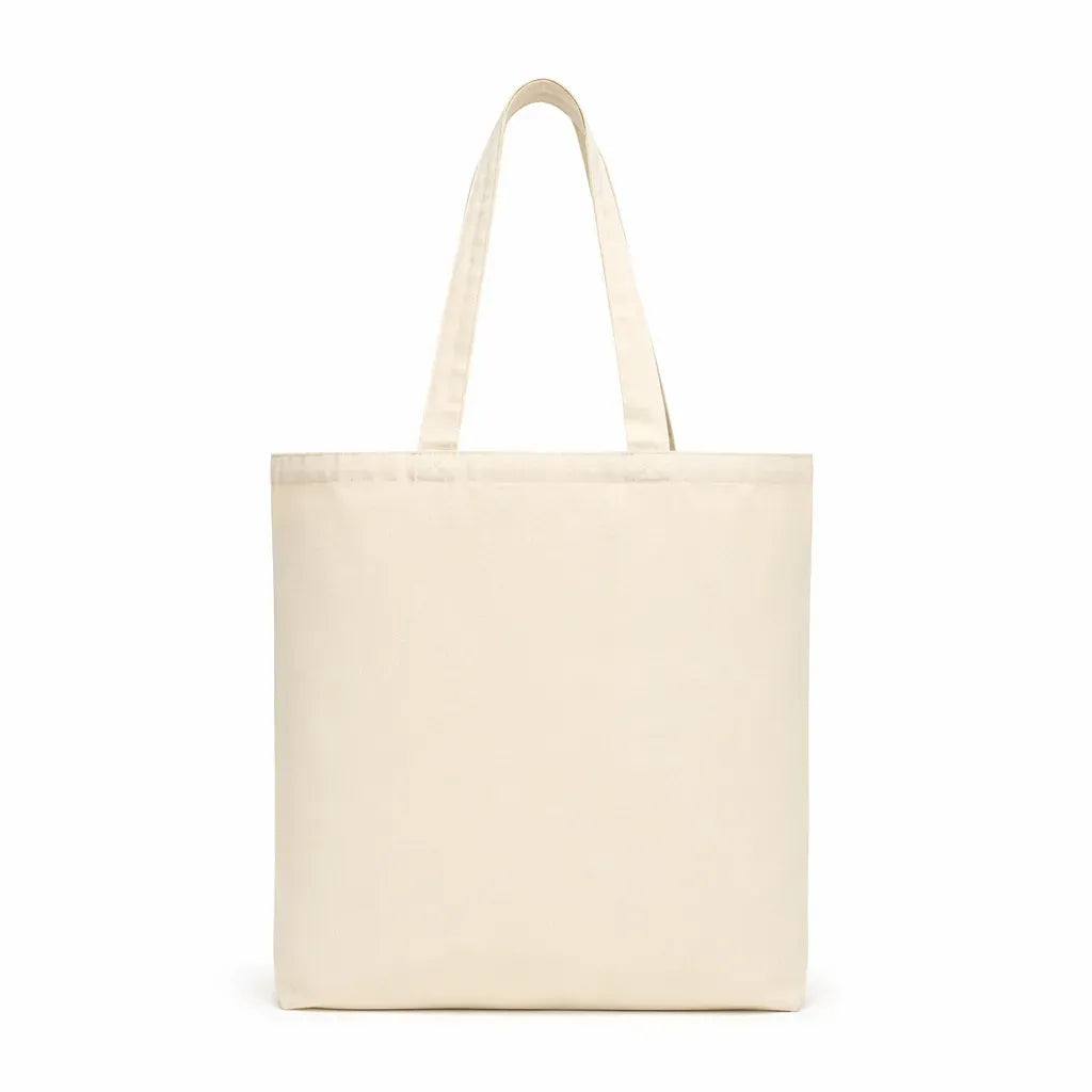 Standard Canvas Tote Long Cream Handles