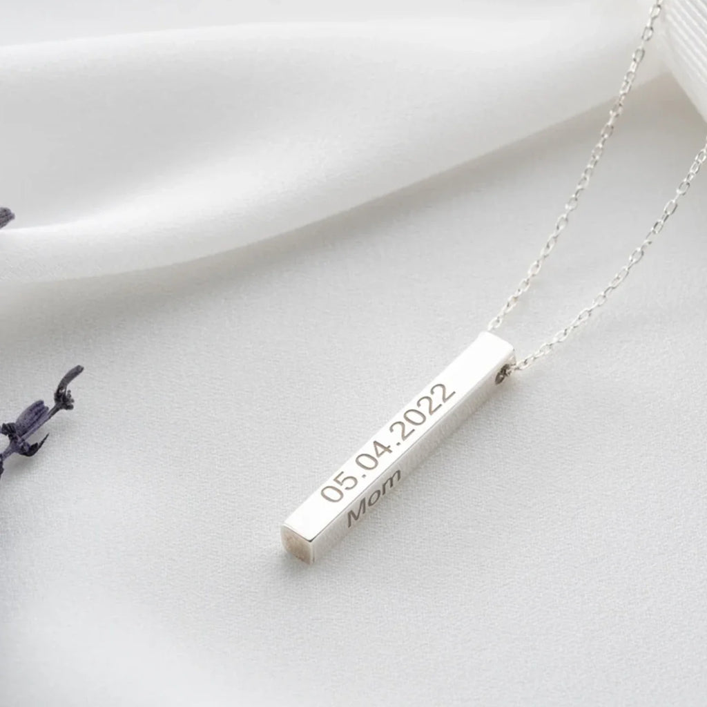 Minimalist Vertical Bar Necklace