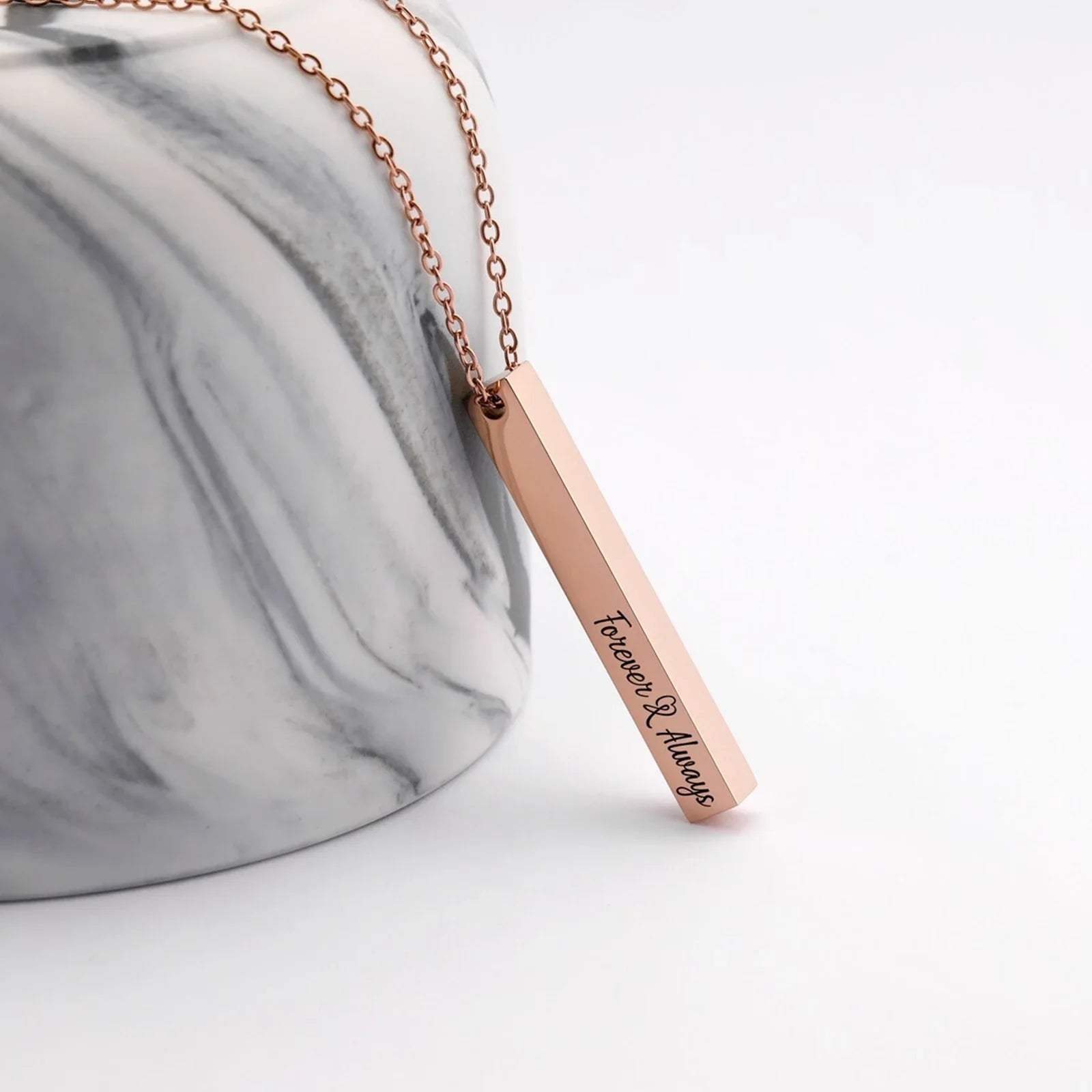 Minimalist Vertical Bar Necklace
