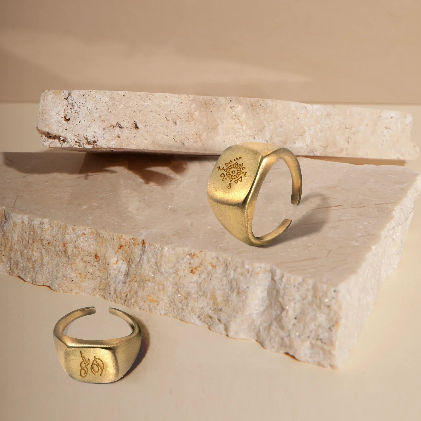 Custom Brass Signet Ring