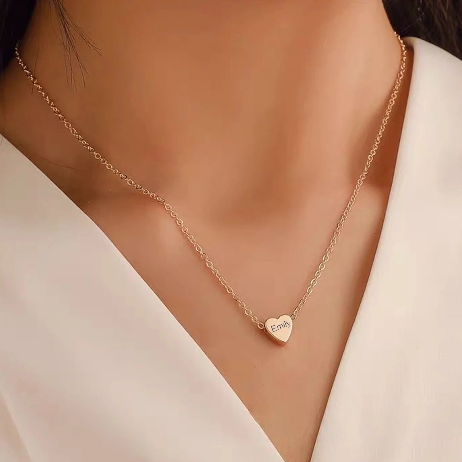 Custom Heart Pendant Necklace