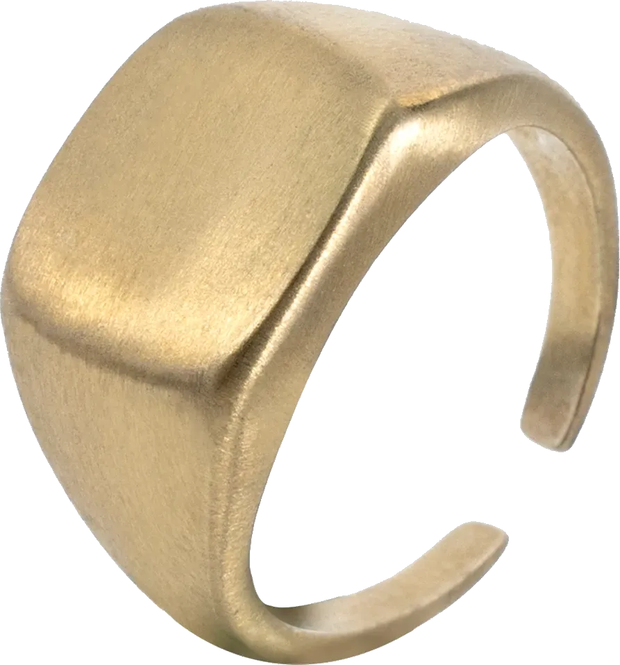 Custom Brass Signet Ring