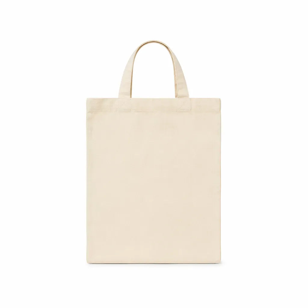 Mini Canvas Tote Cream Handles