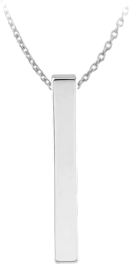 Minimalist Vertical Bar Necklace