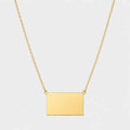 Stainless Steel Pull-Out Envelope Necklace