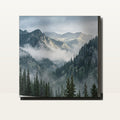 Alpine Mist clean metal print artwork - Mile High Metal Prints