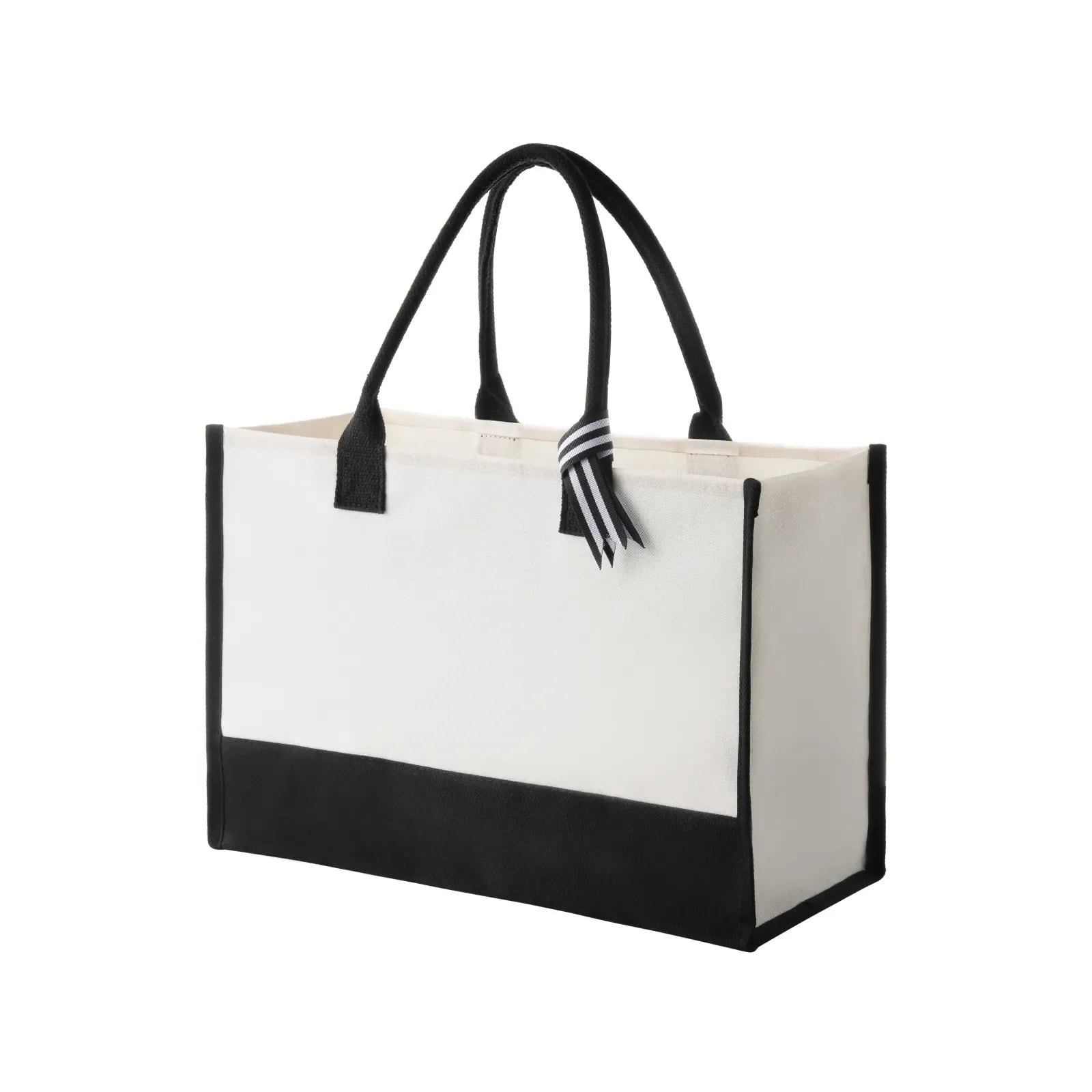 Classic Two-Tone Canvas Tote
