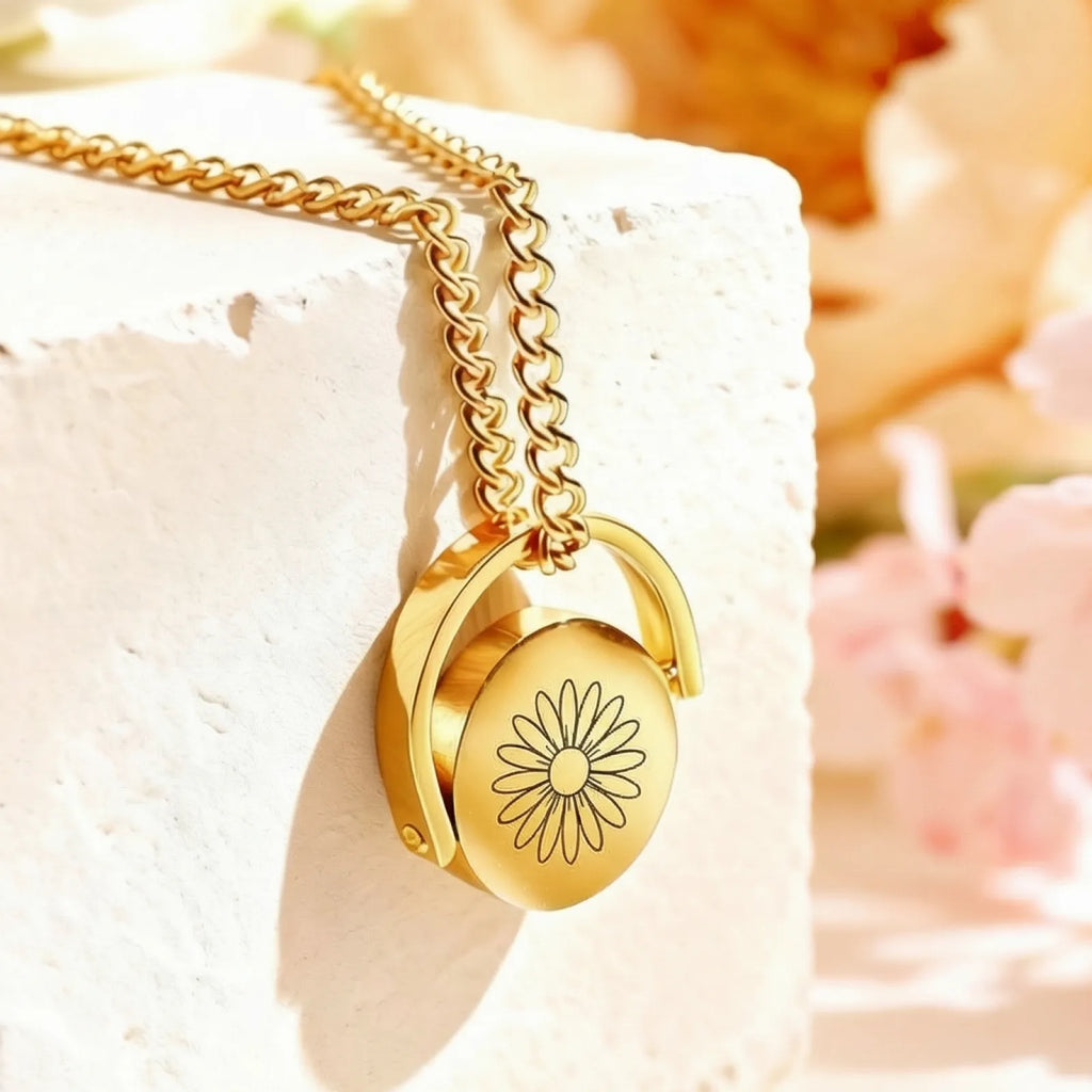 Mindful Spinner Pendant Necklace