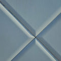 Brushed aluminum square panel metal print detail